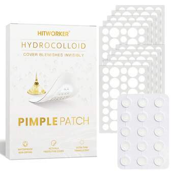 375 parches para el acné, 72/360 parches de maquillaje transparente invisible, sin fragancia y sin alcohol, utilizados para cubrir imperfecciones y manchas en la cara y la piel.