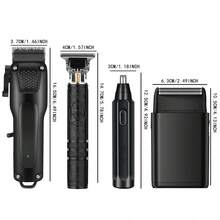 4-In-1 Electric Hair Clipper, Home Hair Trimmer, Facial Hair Groomer. Haircut, Shave, Ear & Nose Hair Trimming And Styling All-In-One. Gift For Father, Son, Brother, Relatives And Friends