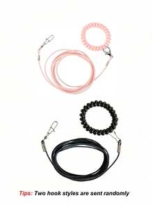 1pc Elastic Bird Leash, Parrot Flying Rope, Release Rope, Extension Leash With Wrist Strap, Lightweight & Non-Harmful, Pet Parrot Flying Combo Set (Excluding Leg Ring)