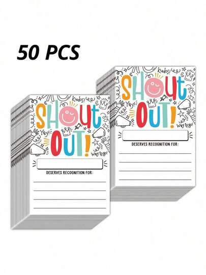 5/25/50 Invitation Cards, Thank You Cards And Award Cards, 15.2x10.2 Cm/6x4 Inches, Suitable For Teachers, Employees, Office Staff And Workplace Bulletin Boards