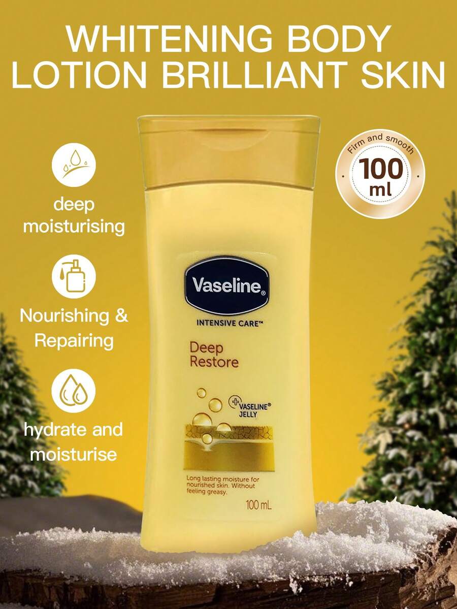 Vaseline 1瓶100毫升凡士林燕麦润肤乳，舒缓修护保湿，蕴含微晶冰霜和燕麦提取物，清爽不油腻，适合秋冬季干性及敏感性肌肤。 - 黃色 - 查看 1