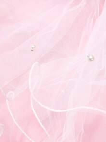 PETSIN 貓狗寵物婚紗和頭帶套裝 - 白色 - 查看 3