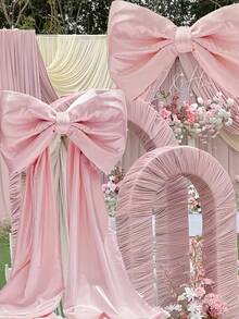 1 件巨型蝴蝶结装饰品，适用于生日派对背景、房间墙面装饰、超大丝带悬挂装饰、礼品墙面装饰、拍照道具，非常适合新娘送礼会、婚礼派对、圣诞节装饰、圣诞家居礼物、圣诞装饰 - 彩色 - 查看 11