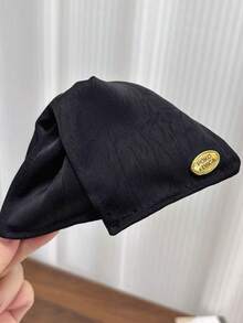 1pc Elegant Solid Color Polyester Satin Triangle Hair Claw, Suitable For All Seasons Fall Fashion Women Hair Clip Autumn Hair Accessories Claw Clips Hair Clutch Clips For Hair Winter For Vacation Outfits Woman