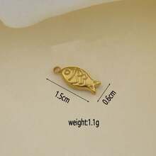 1pc Stainless Steel Fashionable Beach Vacation Pendant, DIY Handmade Bracelet, Earring, Hanging Decor Accessory