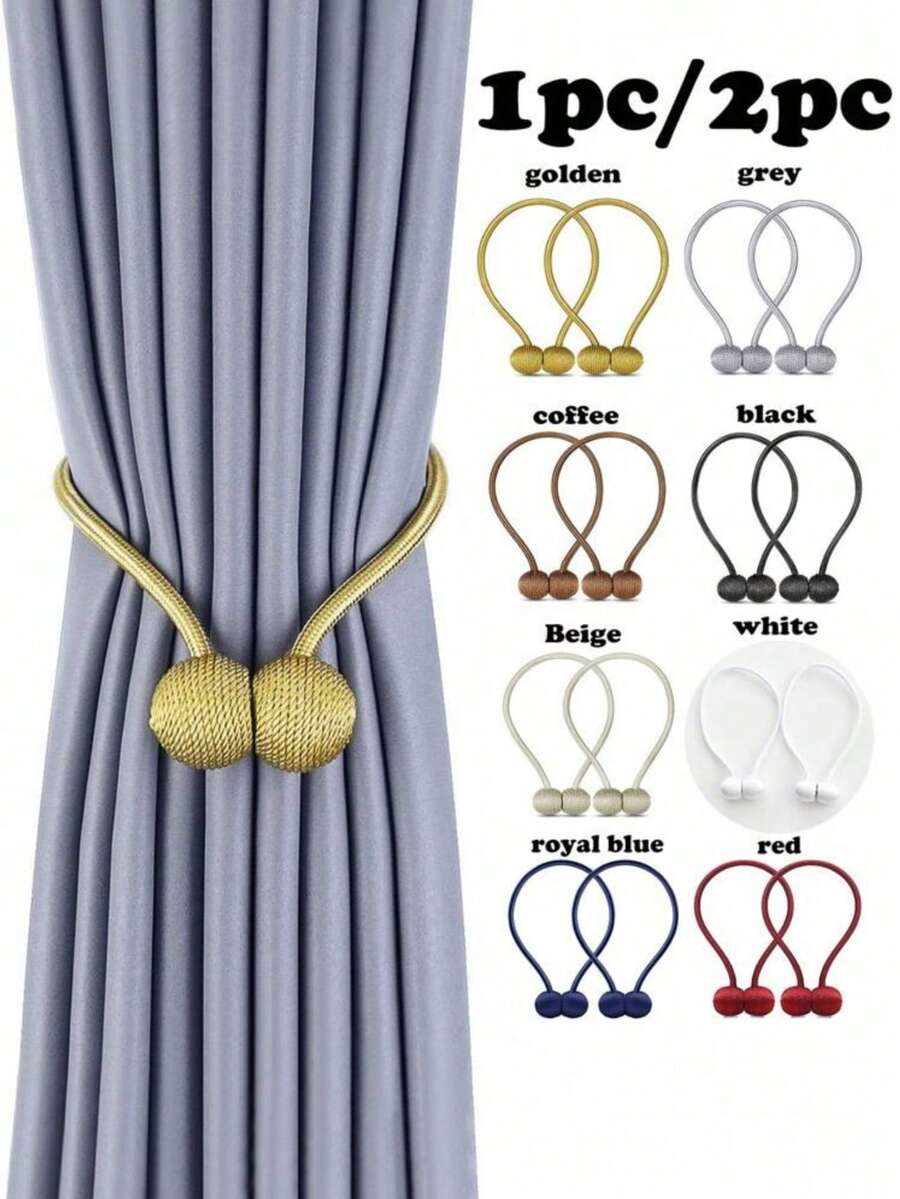 2 Stücke Vorhang Magnetverschlüsse, einfach und kreativ, ohne Bohren & ohne Installation Vorhang Raffhalter, geeignet für Vorhangdekoration in Wohnzimmern, Schlafzimmern und anderen Räumen, Halloween, Raumdekoration