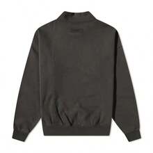 Essentials Black  Round Neck Relaxed-Fit Fleece Long Sleeve T-Shirt,Vacation Street-Smart Graphic Layering Essential,Cotton Blended, Breathable Comfort For Outdoor Athleisure,Gym Clothes Men Street-Ready For Urban Adventures,Moisture-Wicking Design Meets Casual Outdoor Lifestyle. - Nhiều màu - Xem 2