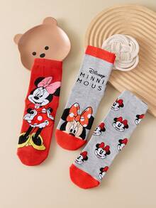 Disney 3双正版节日礼物袜，卡通圣诞节和新年图案，独特有趣的袜子，适合任何节日和日常穿着 - 彩色 - 查看 6