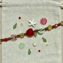 Adjustable Size Ceramic Apple, Planet Bracelet, Fruit, Planet, Button, Starfish, Flower And Other Elements, Ceramic, Flowing Material Combination, Cute Bracelet, Suitable For School Season, Birthday,, New Year And Valentine's Day Gifts, For Family And Friends, Suitable For All Scenarios, Halloween, Outfit Gifts - 紅蘋果 - 查看 7