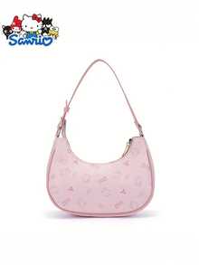1 件 Sanrio Hello Kitty 腋下单肩包、手提包、可调节肩带、适合日常外出、理想的生日礼物、送给家人和朋友的绝佳礼物（无礼盒包装） - 彩色 - 查看 3
