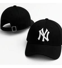 Ny New York Blogger Cap Unisex Men Women - Black - View 1