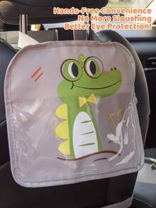 1 Pack Kids Car Backseat IPad Holder – Hands-Free Tablet Mount With Touchscreen Pockets For Healthy Viewing And Travel Entertainment - Multicolor - View 9