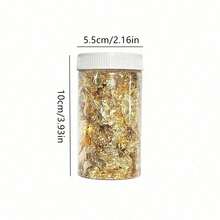 2g/5g/10g Gold Foil Confetti Decorations, Suitable For Candle Painting, DIY Crafts, Party Decor, For Decorative Use Only, Not Edible - Multicolor - View 8