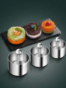 Cirelle 1pc Sushi Tools, Cold Dish Molds, Cake Molds, 304 Stainless Steel, Kitchen Gadgets, Baking Utensils, For Kitchens, Restaurants, Cake Shops, Sushi Restaurants - Sushi Tools - View 2