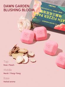 Rever كيس حمام القدم بالورد الأحمر والخوخ مع زيوت أساسية عشبية صينية لترطيب وتنعيم القدمين