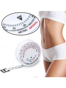 1pc Retractable Heart-Shaped Tape Measure, Suitable For Measuring Body, Fabric, Sewing, Tailoring, Knitting, Crafts, Weight Loss, Dual-Scale Pink Ruler - Pink - View 7