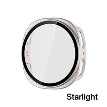 4-Color Combination Sports & Casual Series Protective Case Compatible With Samsung Galaxy Watch 4, Delicate Texture, Scratch-Resistant And Shockproof Hard PC Case + Integrated High-Definition Glass Screen Protector, Compatible With Samsung Galaxy Watch 4/5/6/7/8 40mm 44mm, Fashionable And Convenient Watch Protective Cover For Men And Women