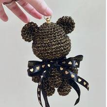 50克彩色独特金银色毛线团，钩针编织毛线，闪亮手工毛线，适合DIY编织和钩针项目——非常适合制作毛衣、帽子、包包和玩偶 - 彩色 - 查看 8