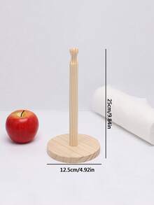 1Pc Wooden Paper Towel Holder,Kitchen Paper Towel Dispenser, Paper Towel Holder Countertop,Bamboo Paper Towel Roll Holder,Napkin Stand On The Desk,Kitchen Towel Rack,Tissue Rack For Kitchen,Dining Room,Restaurant,Plastic Wrap Holder,Table Top Items,Kitchen Storage,Organizer,Standard Roll Holder For Cabinet,Stand With Anti-Skid Base