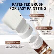 180g/300g Water-Based Wood Varnish, Suitable For Indoor And Outdoor Use, Multiple Sizes And Colors Available. Protects Wood From Corrosion, Insects, UV, And Moisture. Formula, No Harmful Odor. - Multicolor - View 6
