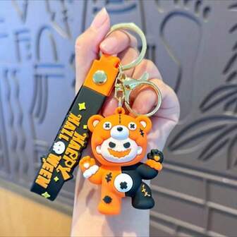 Halloween Keychain, Pumpkin Pendant, Funny Small Gift, Glow-In-The-Dark Keychain, Mischievous Decoration, Halloween Gift, Party Supplies, Bag Charm, Halloween Accessories, Luminous Toys - Stitch Toys, Travel Toys, Classroom Fidget Toys, Mini Stuff, Bath Toys, Christmas Stationery, Stress Ball - Birthday Gift, Christmas Gift, Halloween Gift, Perfect Gift, Gift