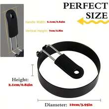 2pcs Stainless Steel Egg Rings (4 Inches), Egg Frying And Omelet Mold, Kitchen Gadgets, Cookware, Kitchen Accessories, Household Kitchen Supplies - Multicolor - View 5