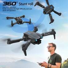 AXNEN 2026新款E99 AIR四轴飞行器无人机，配备双摄像头、2.4G FPV实时图传、一键降落、光流悬停、360°翻转，适合初学者，是万圣节、圣诞节和其他节日的完美礼物。 - 彩色 - 查看 4