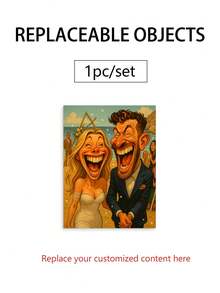 1pc Personalized 2D Flat Framed Customizable Cartoon Portrait Canvas Wall Art,Funny Comic Painting From Photo,Exaggerated And Funny Anime Portrait Character Murals,Ideal For Couple, Friends, Family,Creative Gift For Pets, Office, Home Decor, Canvas Wall Art, Perfect For Room Decor,Multi-Functional,Durable,Ornamental,Reusable,Exquisite,Stylish,High-Quality,Colorful,Modern,Custom,Personalized,Unique,Ideal Gifts For Him,Ideal Gifts For Her,Boyfriend,Dad,Girlfriend,Mom,Family,Friends,Tea Room,Home,Garden,Office,For Anniversaries,For Valentine's Day,For Mother's Day,For Birthdays,For Father's Day,For Graduation,For Weddings,For Housewarming,Customized Home Decor Supplies