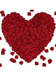 300/600/1200片人造丝玫瑰花瓣，白色仿真玫瑰花瓣，适用于情人节、婚礼、周年纪念、家居装饰、派对、活动花卉装饰 - 多色#3 - 查看 14