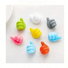 A Set Of 10 Cartoon Hand-Shaped Adhesive Cable Clips, Silicone Charger Cable Organizer, Mobile Phone And Data Cable Management Hooks, Multi-Functional Cable Bracket, Battery-Free, Non-Electric Cable Finishing Accessories, Adhesive Hooks, Towel Hanger Rack, Bedroom Wall Decor, Hangers, Hooks, Hanger, Back To School, Shelves, Organization And Storage, Key Holder, Key Holder Wall, Key Hanger, Sticker Hook, Door Hanger, Room Decor Bedroom, Kitchen Accessories