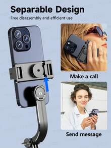 TOKQI 171.7CM Extended Tripod Selfie Stick,Detachable Design Rotation Phone Holder With Wireless Remote Control,Portable, Lightweight, Compatible With Android IOS Smartphones,Gopro,Sport Camera - Multicolor - View 8