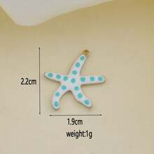 1pc Stainless Steel Fashionable Beach Vacation Pendant, DIY Handmade Bracelet, Earring, Hanging Decor Accessory