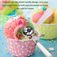Ice Cream Scoops & Stacks - White - View 3