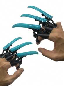 1/3/6 piezas Garra de lobo mecánica retráctil, articulaciones de dedos flexibles, accesorio de disfraz para casa embrujada o escape room, juguete de garra de lobo plegable multifuncional adecuado para la mayoría de los tamaños de mano - Multicolor - Ver 11