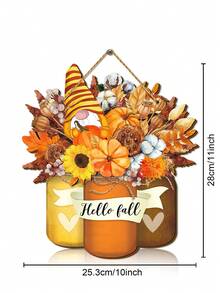 1 zestaw/180 zestawów Jesienny znak powitalny Jesienna dynia Drewniana dekoracja wisząca do domu Drewniana sztuka ścienna z dynią Wisząca tabliczka dekoracyjna na drzwi w stylu wiejskim do kuchni, pokoju, werandy w stylu wiejskim, dekoracja na przyjęcie z okazji Święta Dziękczynienia