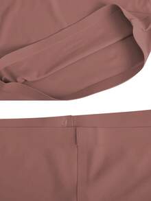 Shorts de Segurança Sem Costura de Cintura Alta para Mulheres, Tecido Sedoso, Calças de Segurança Femininas, Calcinhas Femininas, Shorts de Ciclismo Femininos, Cinturão de Cintura Feminino, Modelador Sexy para Levantar o Bumbum, Shorts de Ioga - Café - Visão 4