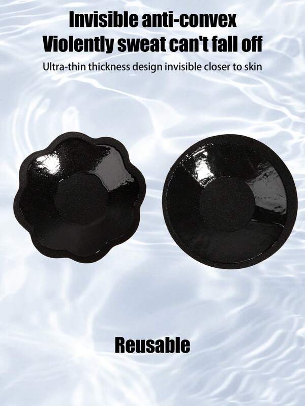 غطاء الحلمة من القماش للنساء، يمنع برز الحلمة، لاصق فائق القوة، مقاوم للماء والعرق، بتلات الصدر، حمالة صدر لاصقة ذاتيًا، حمالة صدر، يمنع برز الصدر، شعور مريح عاري، بدون ربط، بدون حمالة كتف، حمالة صدر لاصقة، لاصق فائق القوة، محمول، مناسب للقمصان والملابس الرسمية والفساتين والفساتين الطويلة والبكيني، غطاءات الحلمة قابلة لإعادة الاستخدام