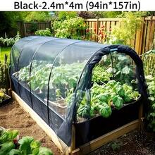 1 Piece Outdoor Garden Plant Cover - Mosquito Net, Bird Barrier, Patio Net - Durable And Breathable Holiday Gift, (Only Net Cover, No Stand) - màu đen - Xem 1