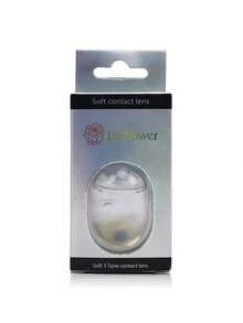 Nota colores enviados al azar 1 par lentes de contacto decorativos incluye pinzas y estuches para gafas nueva lente de contacto colorida de un mes super atractiva diámetro 14.5mm humedad 42% cómoda natural incluye solución perfecto para Halloween cosplay fotografía reuniones fiesta - MEL - Ver 3