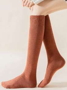 加厚女士长袜 时尚百搭 适合秋冬季 保暖柔软舒适 休闲秋冬袜 圣诞礼物