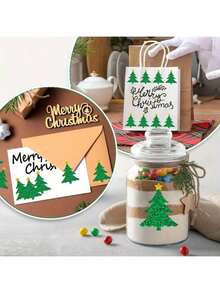 1 Roll, 500 Sheets Christmas Stickers, Perfect For DIY Gift Wrapping, Baking And Decoration, Box Sealing Stickers, Christmas Birthday Gift Decorations, Gift Box Decoration Bag Packaging Labels, Self-Adhesive Sealing Stickers,Christmas Decor,Partyfavor,Food Catering For Christmas