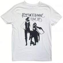 Fleetwood T-Shirt Rumors White Men's Rock Band T-Shirt Men's And Women's Same High Quality Top Men Clothing