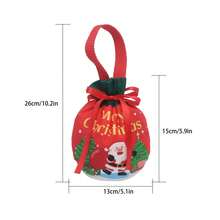 1pc Christmas Bags, Santa Claus Gift Bags, Christmas Snowman Tote Bags, Christmas Eve Apple Gift Bags, Christmas Fruit Packaging Bags, Candy Gift Bags, Decorative Souvenir Bags, Suitable For Gift Packaging, Apple Packaging, Gift Packaging Bags, Christmas Decoration, New Year Decoration Christmas Christmas Decorations Christmas Pajamas Christmas Gifts Christmas Decor