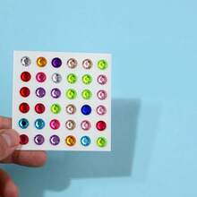 165/180pcs Non-Piercing Lip Rings, Self-Adhesive Reusable Fake Lip Rings, Eyebrow/Nose Piercing, Belly Button Jewelry, Carnival/Party/Masquerade Ball Accessories