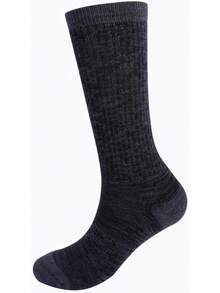 4-Pack Merino Wool Hiking Socks For Comfort And Durability - Black/Grey Stripe - View 5