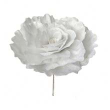 1pc Large Artificial Velvet Peony Flower, Home Decor, Wedding Display, Photography Studio Use, Burgundy Artificial Rose Flower - Multicolor - View 21