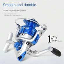 Carrete de pesca de casting, carrete giratorio de Body de metal para pesca en agua salada, pesca con caña de lanzamiento, pesca desde barco