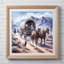 New 5D Diamond Painting DIY Kit, Frameless Canvas Diamond Art, Multi-Size, Colorful Mosaic Wall Decor Suitable For Living Room, Bedroom, Study, Halloween, Christmas, Holiday Party And Home Decor & Gift