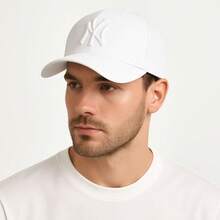 Ny New York Blogger Cap Unisex Men Women - White - View 2