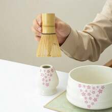 1件/5件抹茶碗、抹茶打蛋器、陶瓷抹茶勺、日式竹制抹茶刷、抹茶配件套装、返校套装、节日礼品套装、万圣节礼物、圣诞节礼物 - 彩色 - 查看 2